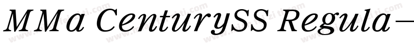 MMa CenturySS Regula字体转换